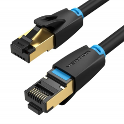 Cat8 Ethernet Cable, High Speed 28AWG Cat8 LAN Network Cable 40gbps 2000MHz SFTP Patch Cord With Gold Plated RJ45 Connector in Wall, Outdoor, Weatherproof Rated for Router, Modem, Gaming